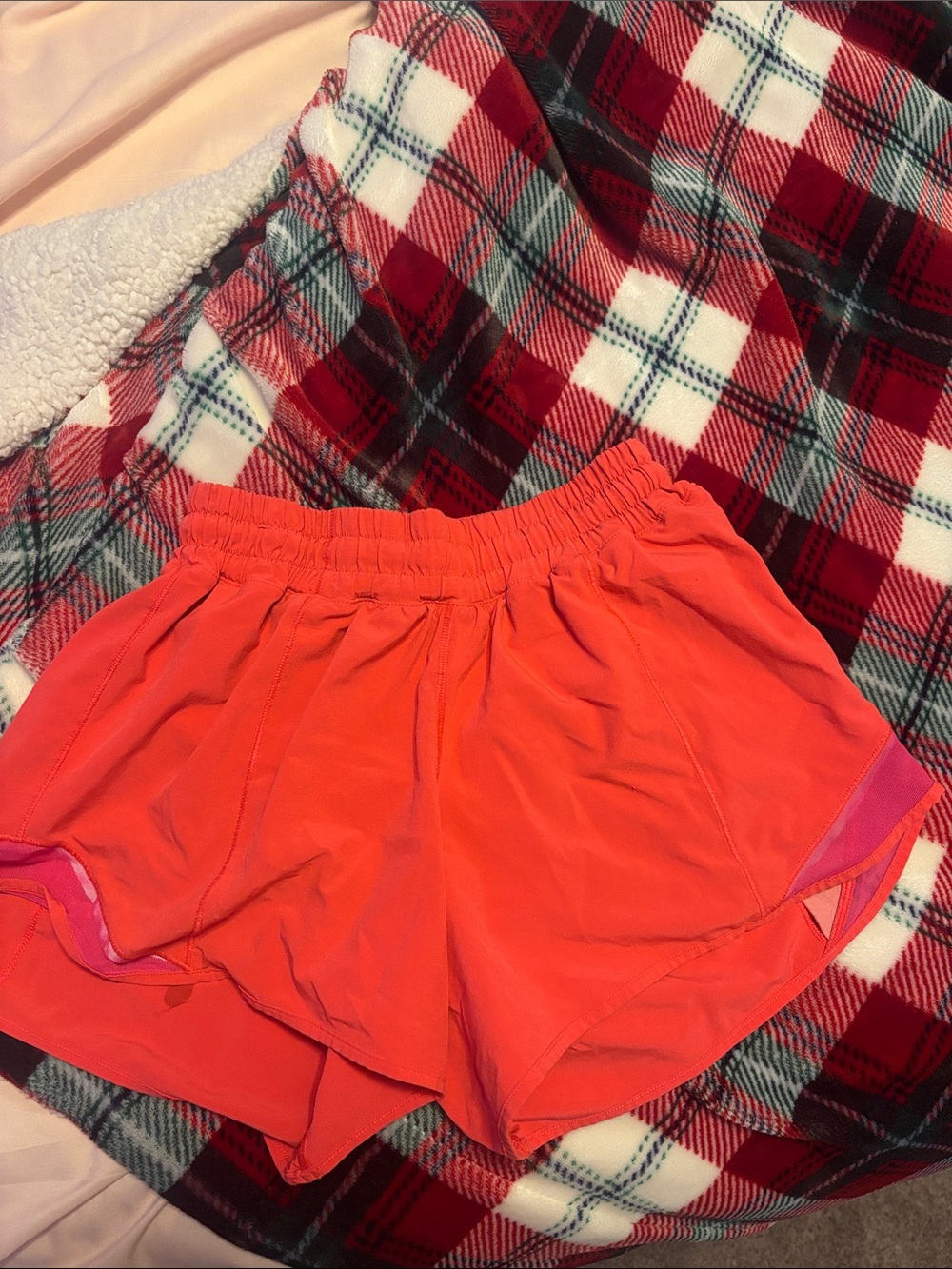 lululemon athletica Coral-Pink Athletic Shorts